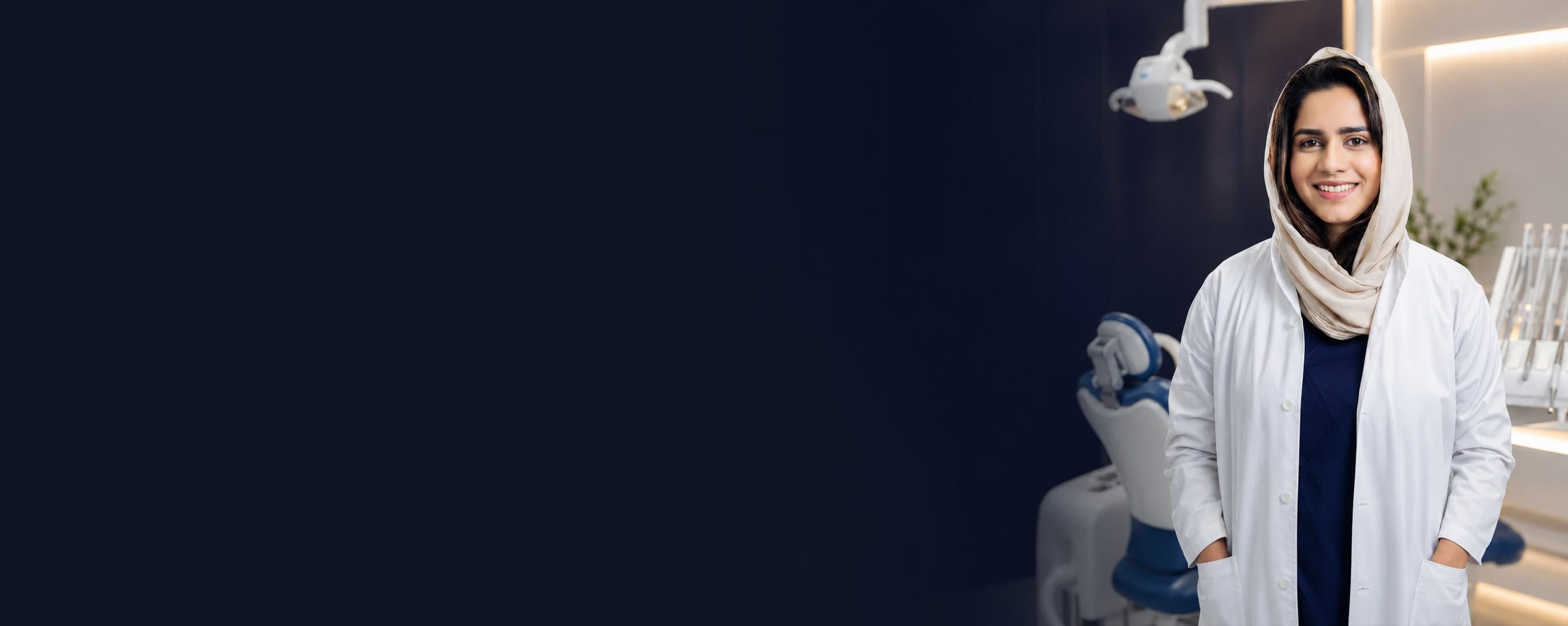 The dental surgery at Smart Care Polyclinic, Deira